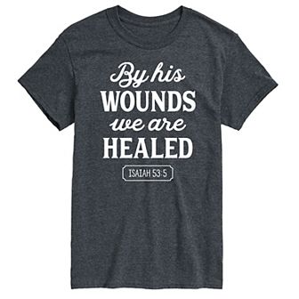 Men's By His Wounds Isaiah Graphic Tee