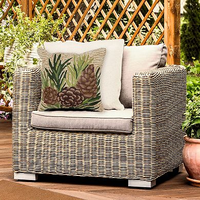 Liora Manne Front porch Pinecones Indoor/Outdoor Pillow