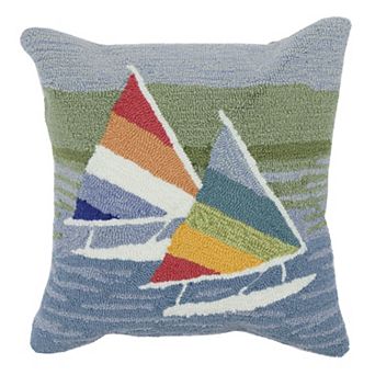 Liora Manne Front Porch Sailing Indoor/Outdoor Pillow