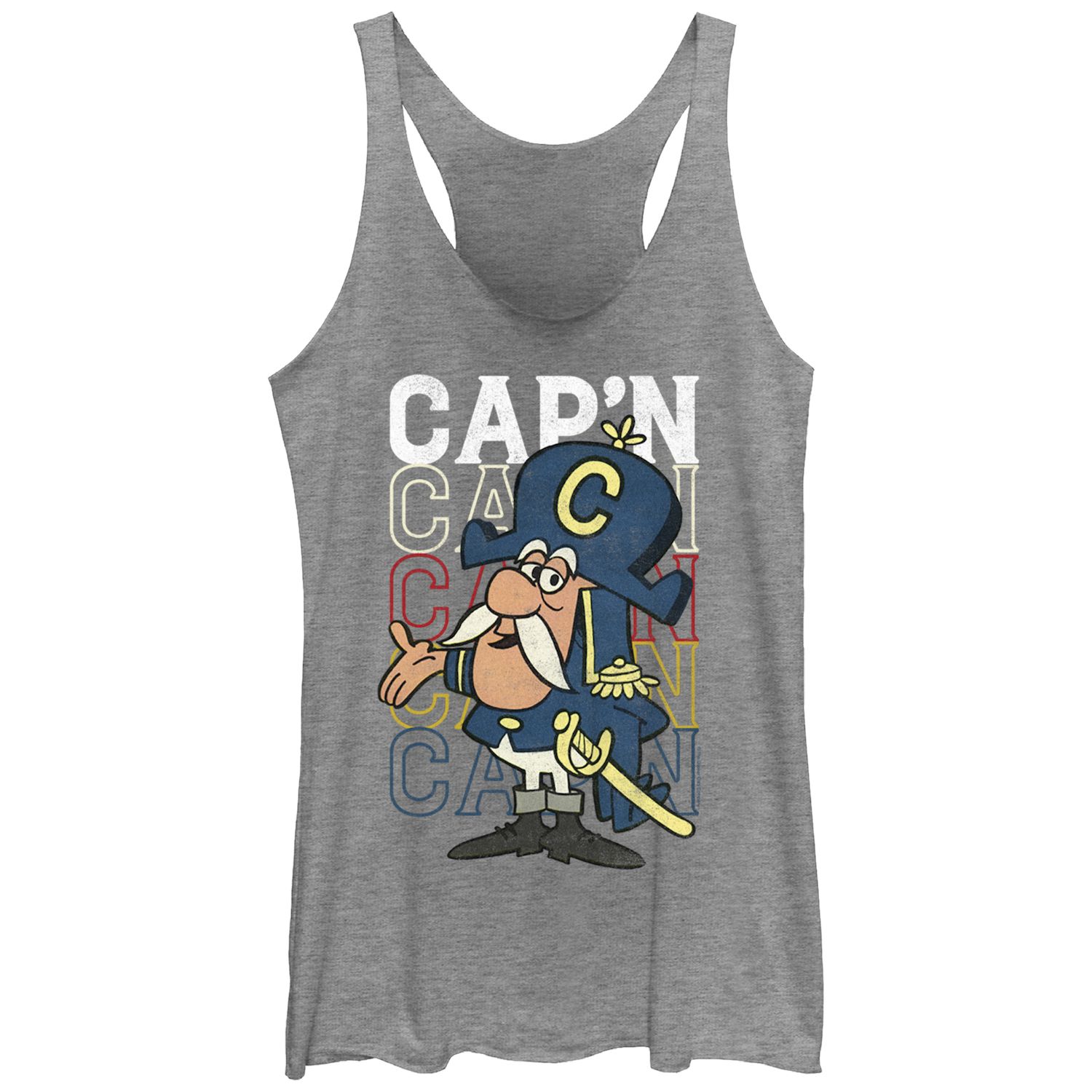 Women's Refried Apparel Navy Chicago Bears Tri-Blend Sleeveless