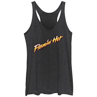 Juniors' Cheetos Flamin' Hot Tri-Blend Racerback Graphic Tank Top