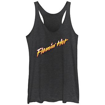 Juniors' Cheetos Flamin' Hot Tri-Blend Racerback Graphic Tank Top