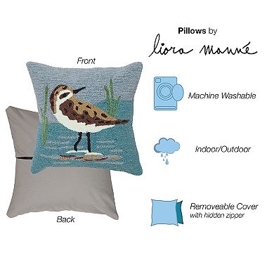 Liora Manne Front porch Sandpiper Indoor/Outdoor Pillow