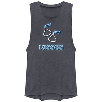 Juniors' Hershey's Kisses Neon Sign Tank Top