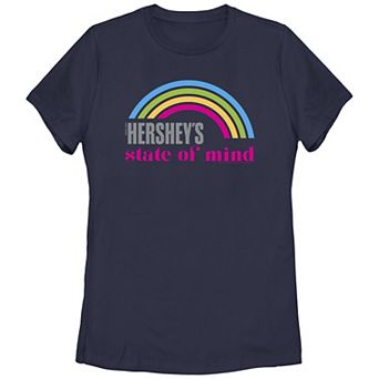 Juniors' Hershey's State Of Mind Rainbow Graphic Tee