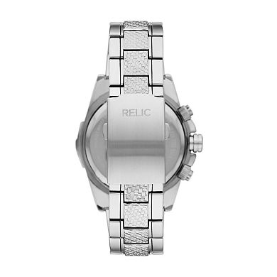 Relic by Fossil Men's Dorian Silver Bracelet Mulfunction Watch