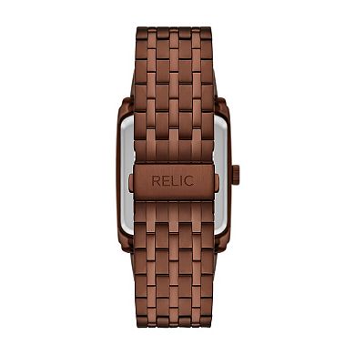 Relic by Fossil Men's Allen Brown Bracelet 3 Hand Watch