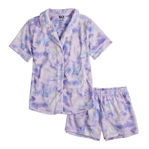Girls SO® Tee & Shorts Pajama Set