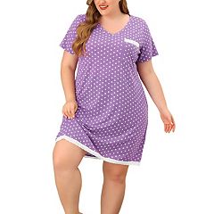 Ladies plus 2024 size nightgowns