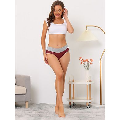 Women High Rise Brief Stretchy Underwear 5 Packs