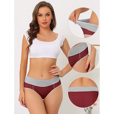 Women High Rise Brief Stretchy Underwear 5 Packs