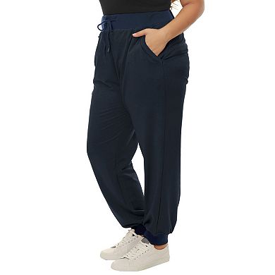 Women's Plus Size Activewear Sport Drawstring Waist Jogger Pant