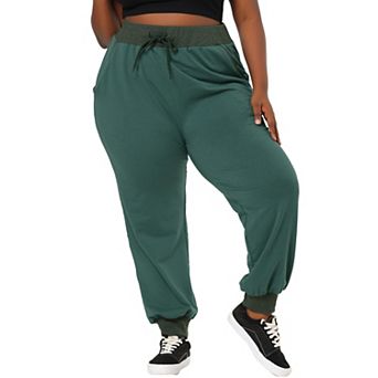 Women's Plus Size Activewear Sport Drawstring Waist Jogger Pant