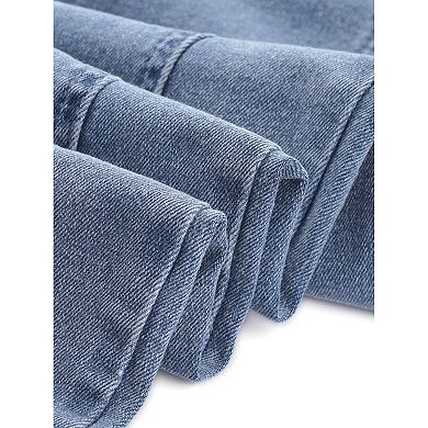 Women's Plus Size Denim Stretch Mid-Rise Washed Skinny Jeans