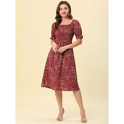 midi dress ruched Solara