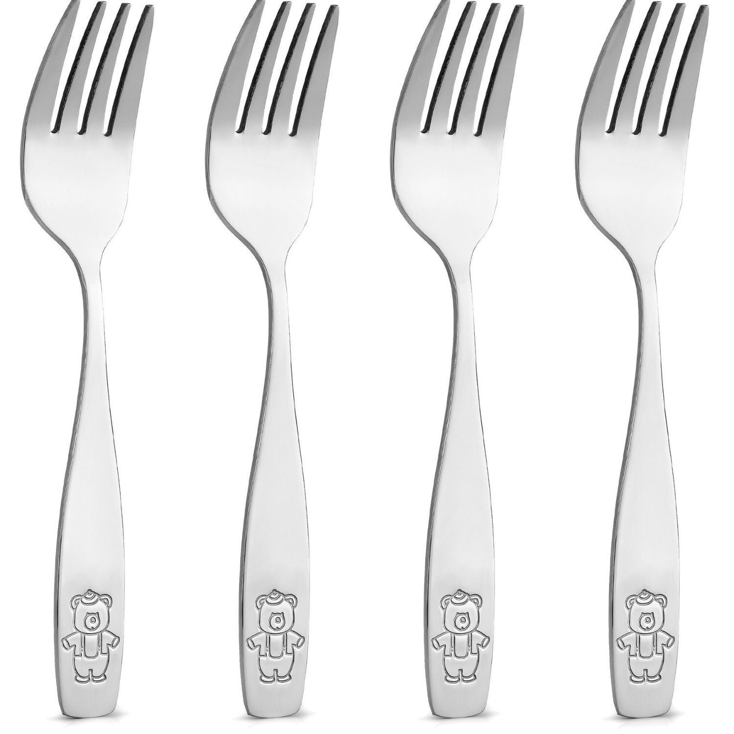 Kids Fork & Spoon Set w/Animals - Eco Carmel