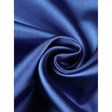 Plus Size Sleep Dress for Women Camisole Side Slit Lace Trim V Neck Satin Lingerie Night Gowns