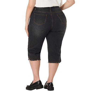 Women's Plus Size Summer Fashion Denim Jean