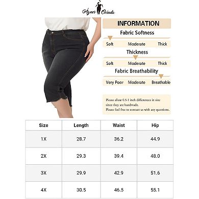 Women's Plus Size Summer Fashion Denim Jean