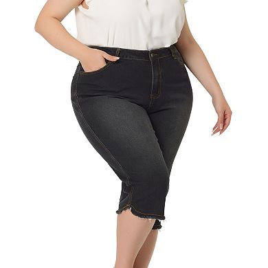 Women's Plus Size Summer Fashion Denim Jean