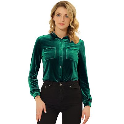 open lace back dress Port Authority LW808 Womens Dark Green SuperPro Wrinkle Resistant React  Long Sleeve Button Down Shirt — BigTopShirtShop.com main image 0