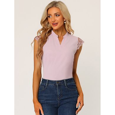 Women's Work Office V Neck Sleeveless Basic Blouse Top
