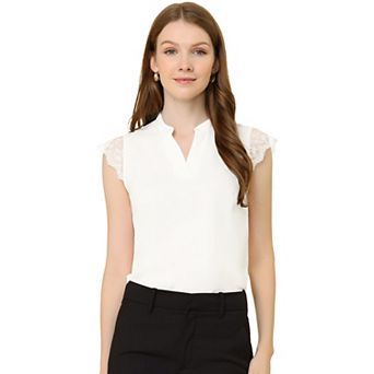 Women's Work Office V Neck Sleeveless Basic Blouse Top