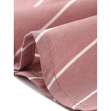 Women's Summer Tops Sleeveless V Neckline Wrap Tie Waist Tops