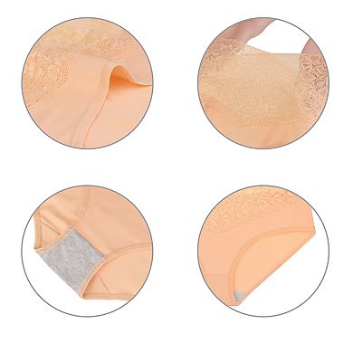 Women's Underwear Ladies Lace High Waisted Panties 3 Packs