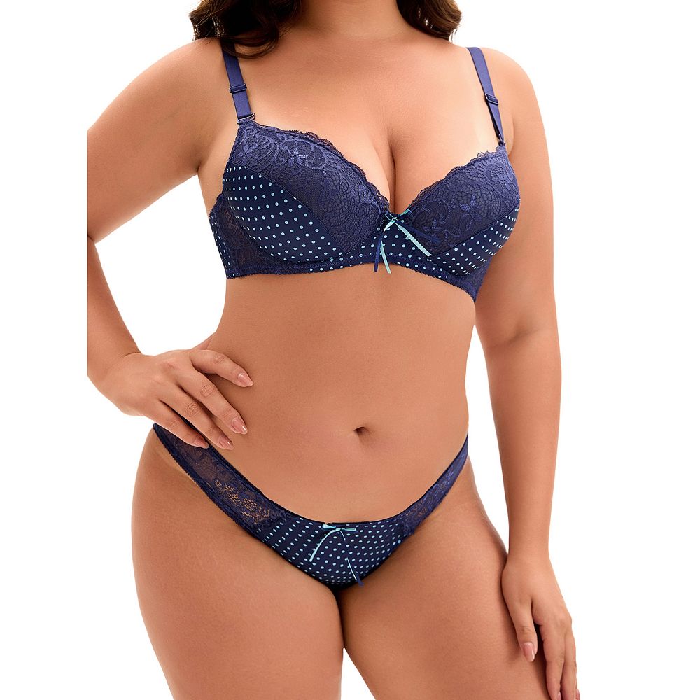 Two-Piece Collared Bralette & Panty Playset main image 1