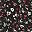Black Red Floral