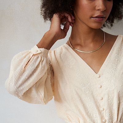 lace on dress collar Lace Detail Short Sleeve Dress 6 / White