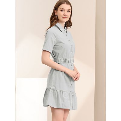 cotton safari shirt dress Maroon Handspun Cotton Midi Safari Shirt Dress with Belt 58" / Tall (5'7" and above)