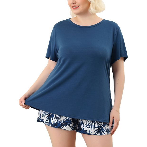 Plus size best sale sleep shorts set