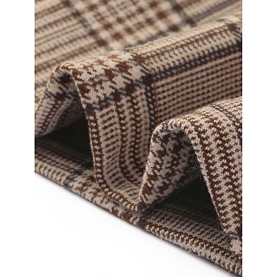 Women's Overall Suspender Check Houndstooth Pinafore Dress