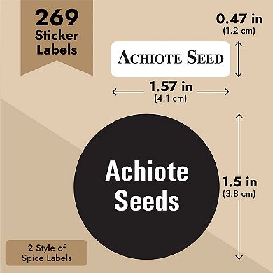Talented Kitchen Set Of 24 Magnetic Spice Jars, 3oz Herb Tins, 269 Labels