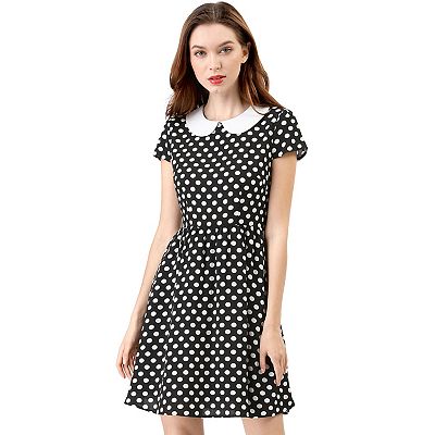 light blue dress peter pan collar Organic Seersucker Peter Pan Collar Dress 6 / Blue Seersucker main image 1