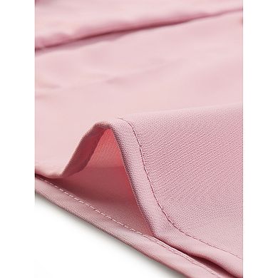 V Neck Blouse for Women's Lapel Collar Mesh Panel Lantern Sleeve Elegant Office Work Shirt