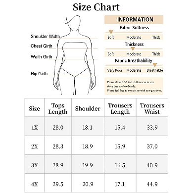 Plus Size Pajamas Set For Women Single Breasted Stars Short Sleeve Sleepwear