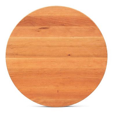 John Boos CHY-R18 18 Inch Round Cherry Wood Edge Grain Reversible Cutting Board