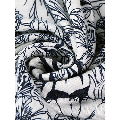 Women's Plus Floral Nightgown Pajamas Cute Irregular Sleepwear
