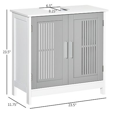 Bathroom Under Sink Cabinet Vanity Unit W/ Adjustable Storage Shelves