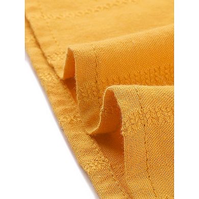 Women's Flutter Sleeve Button Front Ruffle Neck Tie Neck Work Blouse