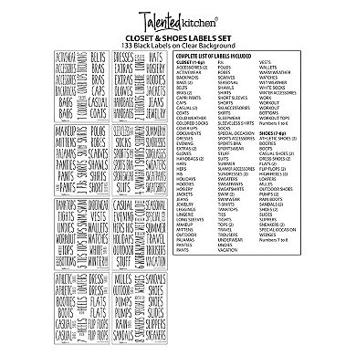 Talented Kitchen 133 Closet Labels For Bins, Baskets And Containers