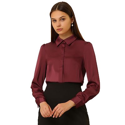 Shirt dress with elegant point collar top covered buttons