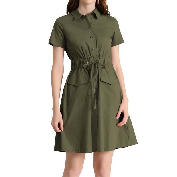 knee length dresses for ladies Collar Pointed Tweed Mini Dress – English Factory main image 1
