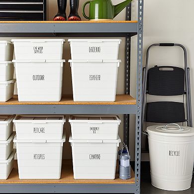138 PCS Clear Black Script Label Stickers for Household and Storage Organizer