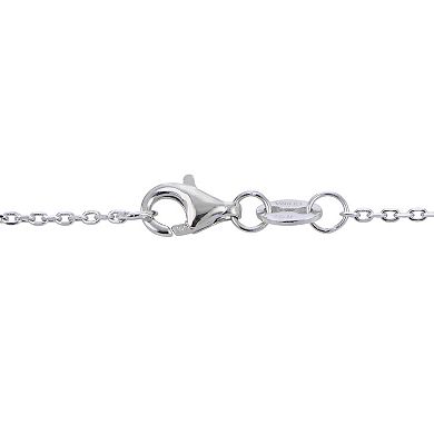 PearLustre by Imperial Sterling Silver Freshwater Cultured Pearl & Lab-Created White Sapphire Necklace
