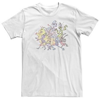 Disney / Pixar A Bug's Life Big & Tall Watercolor Bugs Graphic Tee