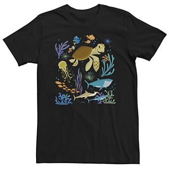 Big & Tall Disney's Finding Nemo Sea Life Scene Tee